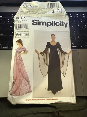 1990's Begotten Simplicity Misses' Dress Pattern 8619 Size 10-14 UNCUT - Image 1 of 4