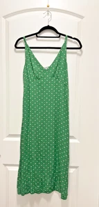 Abito Reformation Jeans verde a fiori Petite XS - Foto 1 di 5