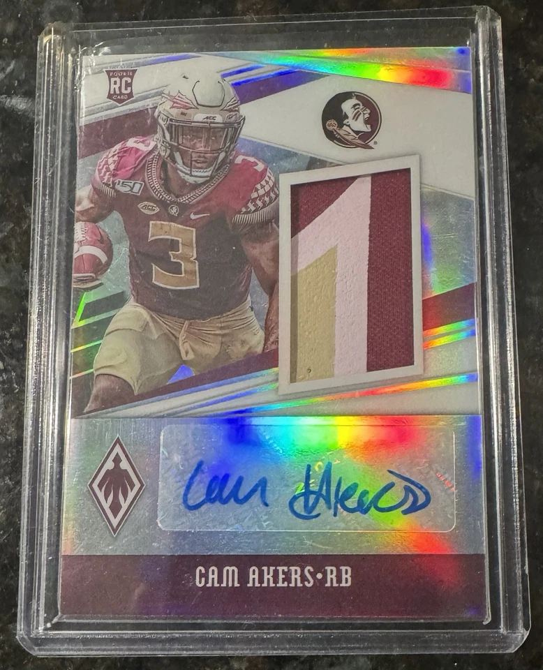 2020 Panini Chronicles  Cam Akers Auto Patch /99 - Image 1 of 3