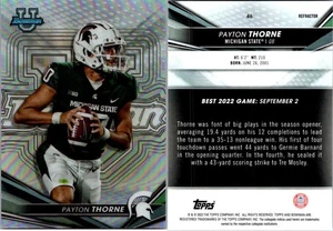 2022-23 Bowman's Best University - Payton Thorne #46 Refractor (RC) - Picture 1 of 1