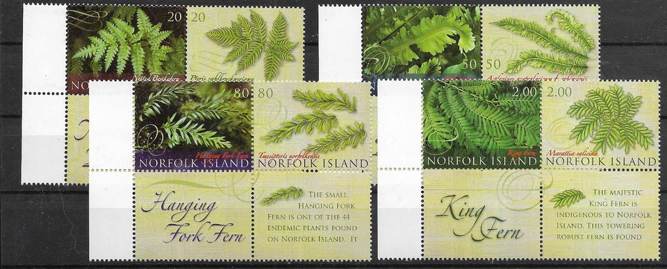 Norfolk Island @   2008 SG#1028/35 Rare Endemic Ferns  MNH  Nice Priced @Aus.639 - Image 1 of 1