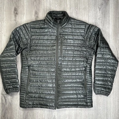 Patagonia Men’s L Ultralight Down Jacket Full Zip Lightweight Forge Gray *READ* - Image 1 of 4