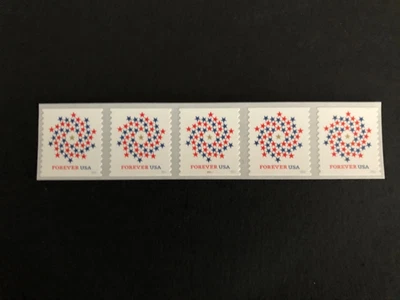 U.S. Stamps, Scott # 5130, PNC5 # P1111 Patriotic Star Spiral, LO Back #on#, MNH - Image 1 of 2