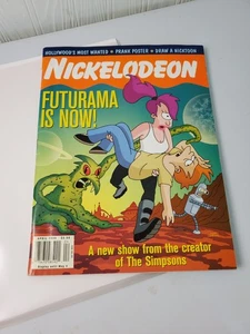Nickelodeon Magazine April 1999 Futurama w/ Prank Poster Vintage Draw a Nicktoon - Picture 1 of 7