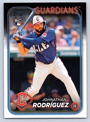 JOHNATHAN RODRIGUEZ  GUARDIANS  RC  2024 TOPPS UPDATE #US283 - Image 1 of 2