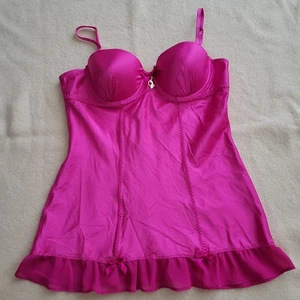 Top lencería Baby Phat rosa intenso para mujer talla M/L - Imagen 1 de 11