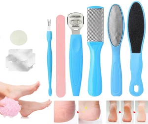 8pcs Manicure Foot Rasp File Hard Dead Skin Remover Pedicure Peeling Tools Kit - Picture 1 of 9