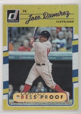 2017 Panini Donruss Gold Press Proof /99 Jose Ramirez #85 - Image 1 of 2