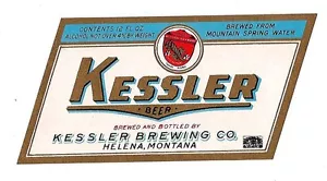 Kessler Bierflaschenetikett Kessler Brew Helena Montana - Bild 1 von 1