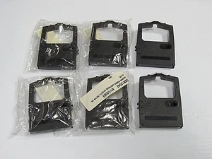 NEW LOT OF 6 NU-KOTE OKIDATA RIBBON CARTRIDGE 0483669 182,184 - Picture 1 of 3