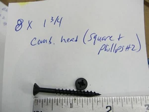 Hornkopf Holzschraube, schwarzes Phosphat - Bild 1 von 16