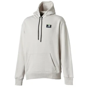 New Balance - MT23506 - Felpa con cappuccio unisex - Unisex - Beige - - Foto 1 di 8