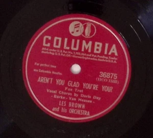 LES BROWN AREN'T YOU GLAD YOU'RE YOU?/THE LAST TIME I SAW YOU 78 RPM 719 - Picture 1 of 3