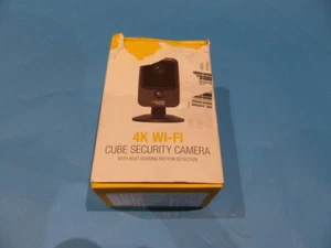 QSEE QCW4K1MCB WIFI SECURITY CAMERA 4K WIFI CUBE W/HEAT SENSING MOTION - Picture 1 of 3