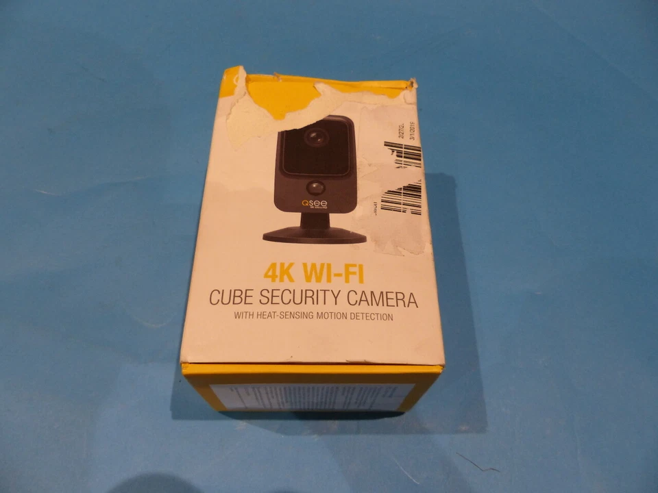 CÁMARA DE SEGURIDAD WIFI QSEE QCW4K1MCB CUBO WIFI 4K CON DETECCIÓN DE CALOR MOVIMIENTO Foto 1 de 3