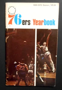 1969-70 Philadelphia 76ers Yearbook Media Guide Billy Cunningham Hal Greer Cover - Picture 1 of 3