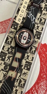 🔥 New 34MM GENTS Vintage SKR100 Drop Out 1996 Swatch Watch NEW In Case ⭐️ - Picture 1 of 9