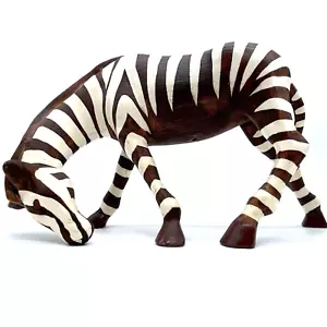 Seltene Mid Century Zebra Kalifornien Keramik Brayton Laguna 6,5"x11" braun weiß Lg - Bild 1 von 18