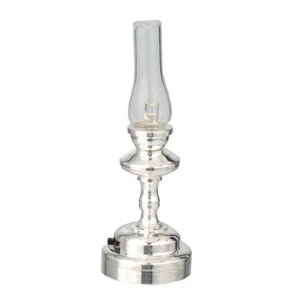 Light LED Hurricane Lamp 2351 replaceable battery dollhouse 1/12 scale miniature - Picture 1 of 1