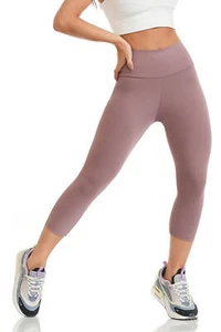 Brazilian Workout Capri Pants Leggings Workout Fashion Rosa Size S M L XL 011 - Picture 1 of 4