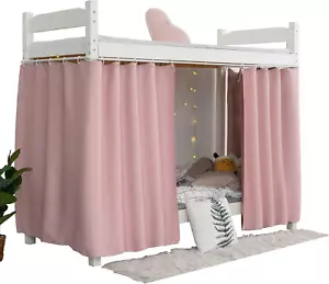 Heavy-Duty Blackout Bottom Bunk Bed Curtains Privacy Canopy Twin Size for Home D - Picture 1 of 6