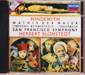 Sfs/Blomstedt: Hindemith: Mathis Der Maler, Etc.  (1988 Decca) *New & Sealed CD* - Bild 1 von 2
