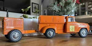 0MG! Vintage State Hi-Way Dept. Abholung mit Bettschrank Kasten & Generator Anhänger! - Bild 1 von 24