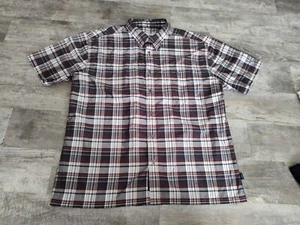 Kuhl Eluxur Mountain Grown Mens Button Up Shirt Sleeve Camp Shirt Plaid Size XXL - Picture 1 of 13