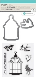 HAMPTON ART Clear Rubber Stamps & Die Cuts - Scrapbook Stamping Craft Tool SALE - Picture 1 of 2