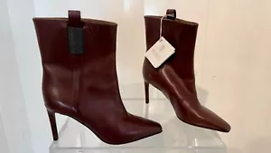 Bruno Cucinelli Women's Brown Leather Monili 'Africa' Ankle Boots Sz 40 BNWOB - Picture 1 of 9
