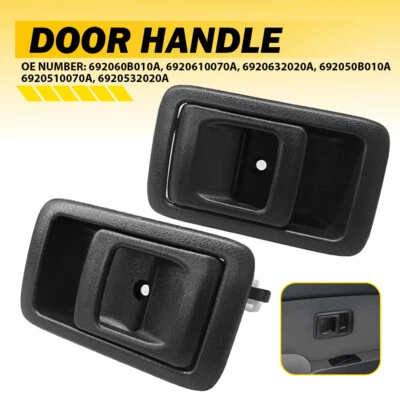 For 1996-2002 Toyota 4Runner 1992-99 Paseo Inside Door Handle Black 2PC LH & RH Foto 1 de 4