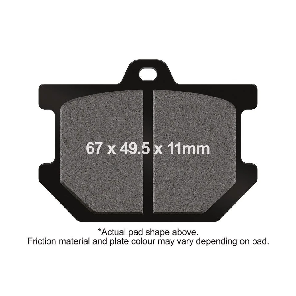 Pastilhas de freio de motocicleta EBC DMX dianteiro direito Yamaha XS 1100 1978 - 1980 - Imagem 1 de 1