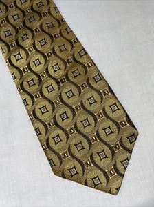 Robert Talbott Best Of Class Dress Tie Mens Size 56” Gold Business Wedding City - Picture 1 of 12