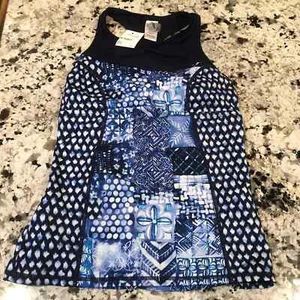 Débardeur Tommy Bahama neuf avec étiquette dos coureur XS bleu marine - Photo 1/7