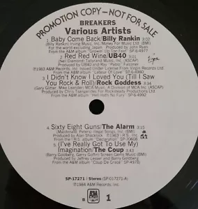 BREAKERS SPECIAL COLLECTION A&M ARTISTS SP-17271 12" VINYL SIMPLE MINDS UB40 - Picture 1 of 5