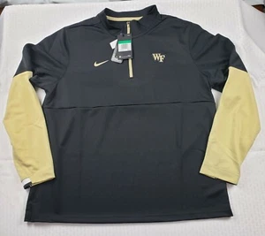 Nike Wake Forest Demon Deacons Men's Dri-Fit Therma 1/4 Zip Jacket XL MSRP $85 - Picture 1 of 9