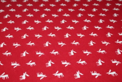 MOOSE Christmas Woods Woodland Fabric Fat Quarter FQ 18" x 22" COTTON Holiday - Изображение 1 из 4