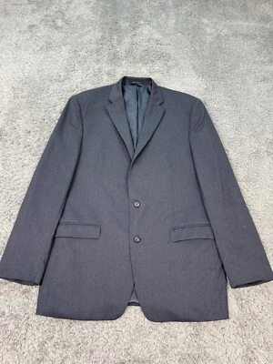 Blazer masculino Ralph Lauren 46XL cinza lã entalhe casaco esportivo jaqueta carreira vintage anos 90 - Imagem 1 de 4