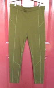 LIQUIDACIÓN Pantalón Joan Vass Pull On Tejido TALLA 2? Rayón verde oliva mediano usado en excelente estado - Imagen 1 de 4