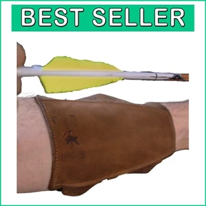 Ultimate Shatterproof Leather Arm Guard for Archery - Adjustable & Comfortable - Picture 1 of 11