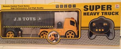 SUPER HEAVY DUTY CONTAINER TRANSPORT TRUCK MODEL REMOTE CONTROL R/C LIGHT SOUND - Image 1 of 4