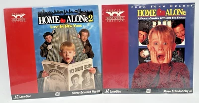 HOME ALONE & HOME ALONE 2 LOST IN NY LASERDISC WIDESCREEN STEREO EXTENDED PLAY - Image 1 of 4