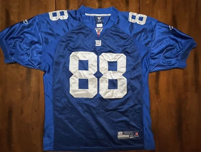 NY New York GIANTS Hakeem NICKS 88 NFL FOOTBALL JERSEY Reebok 50 SEWN Blue - Image 1 of 4