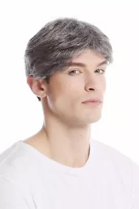 Herrenperücke Perücke Männer Kurz Jugendlich Lässig Modisch grau dunkelgrau 44 - Bild 1 von 4