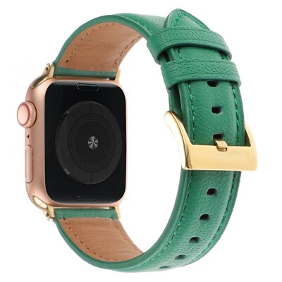 经典真皮腕带表带 适合 Apple Watch Series 10/9/8/7/6/5/SE — 第 1/4 张图片