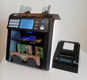 MONEY COUNTER GENUINE AUSCOUNT AUS2000 BANKNOTE SORTER W' Print - Picture 1 of 2