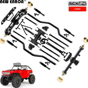 RC 1/24 Assiale SCX24 90081 Parte Nocche Sterzo Ruota Shock Esazionale CVD Alxe NERO - Foto 1 di 30