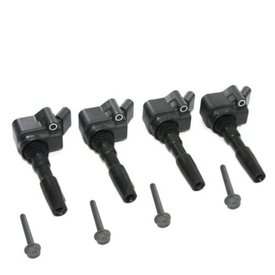 4 bobine accensione + viti per VW 1.0-1.4 TFSI DAF 04E905110 04E905110E 04E905110K  - Immagine 1 di 4