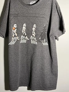 Boys Star Wars gray Tshirt Darth Vader and Soldiers - Picture 1 of 5