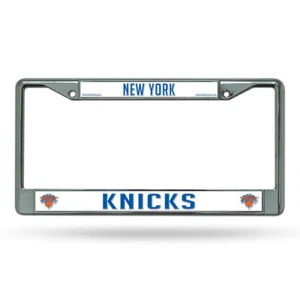 New York Knicks License Plate Frame Chrome - Special Order - Picture 1 of 1